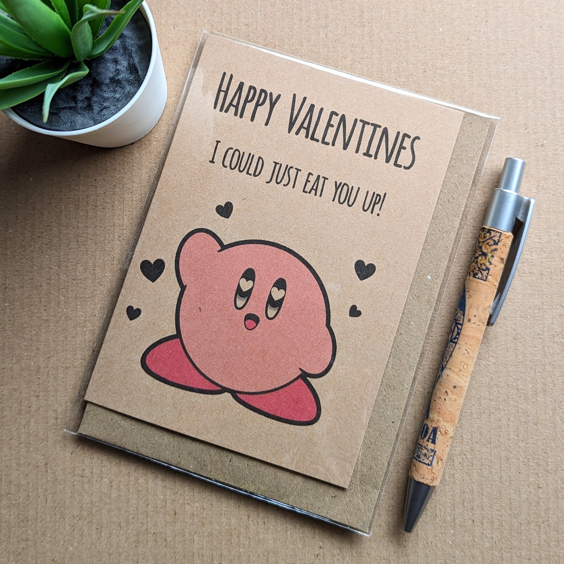 Funny Kirby Valentines Card 