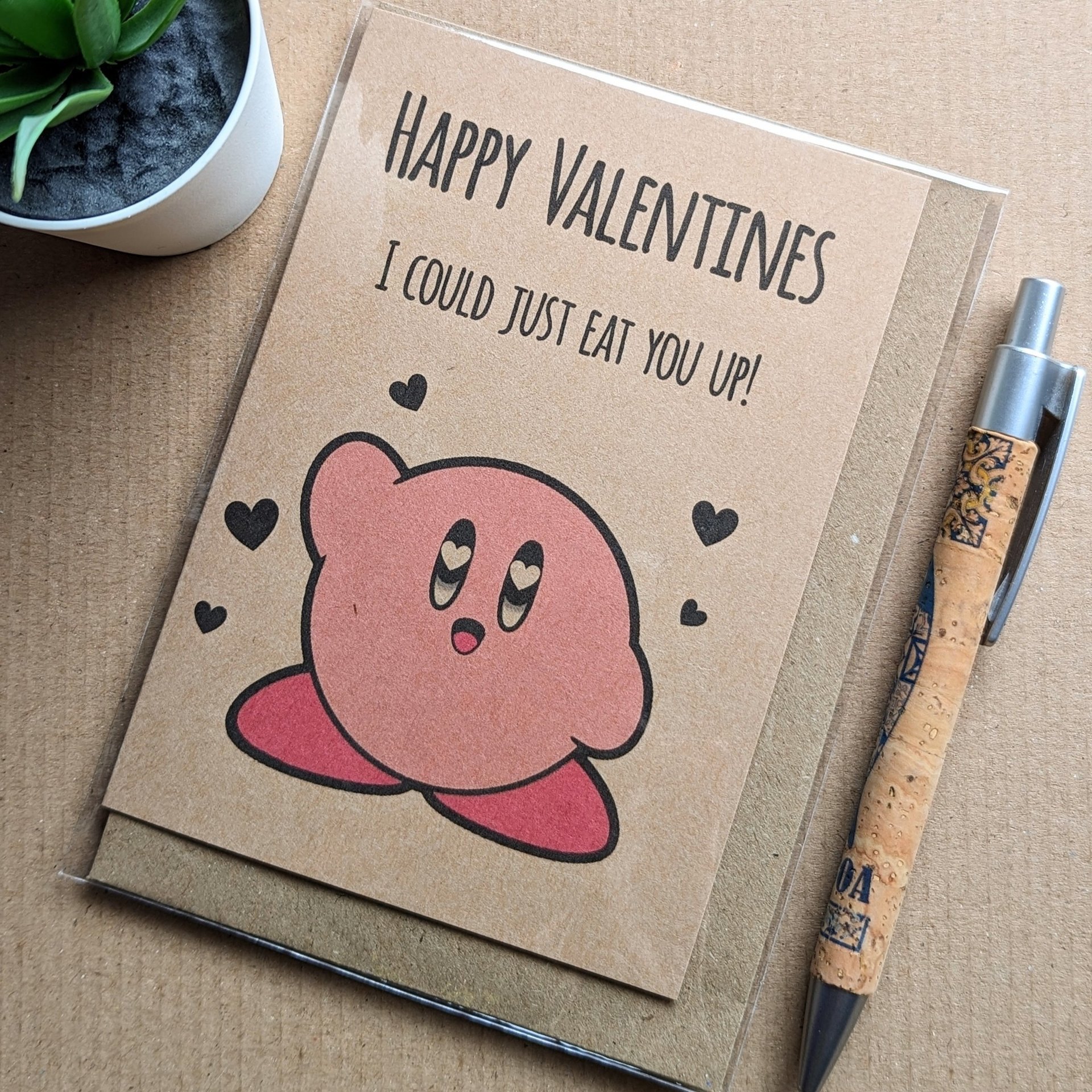 Funny Kirby Valentines Card 