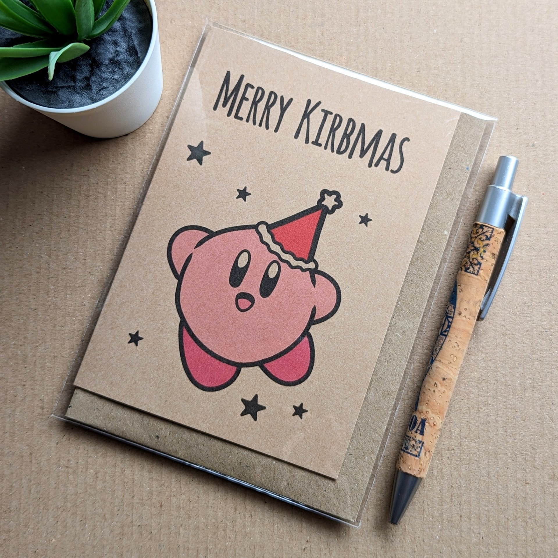 Funny Kirby Christmas Card