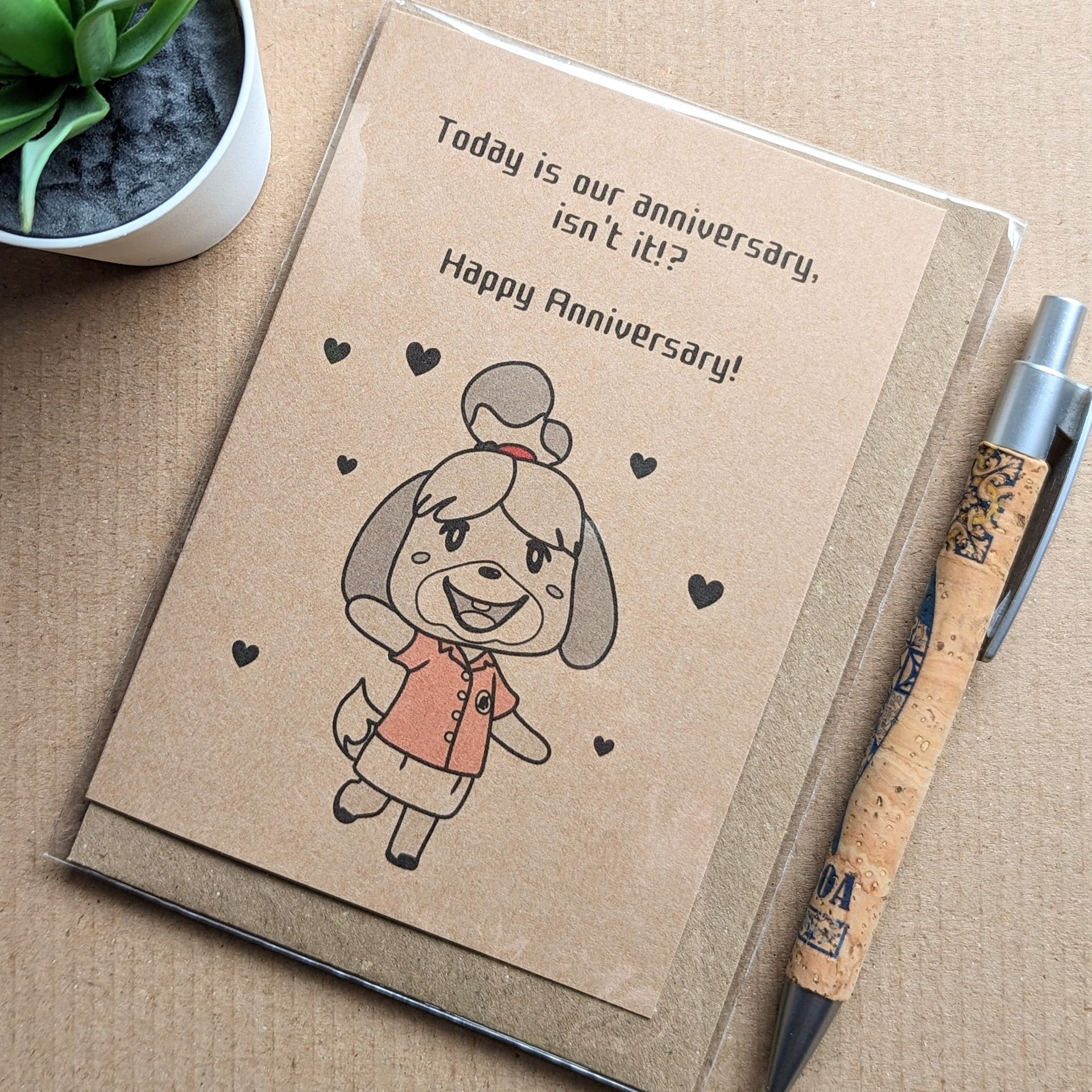 Animal Crossing Anniversary Card 