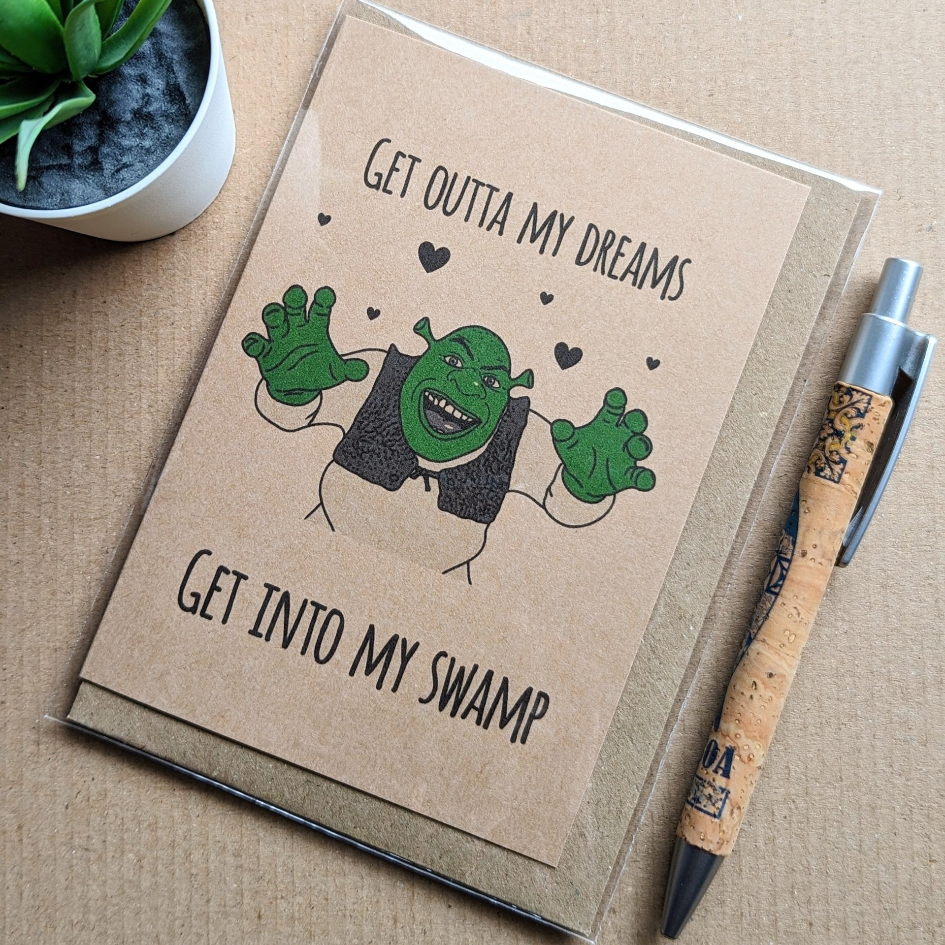 Shrek Valentines Card