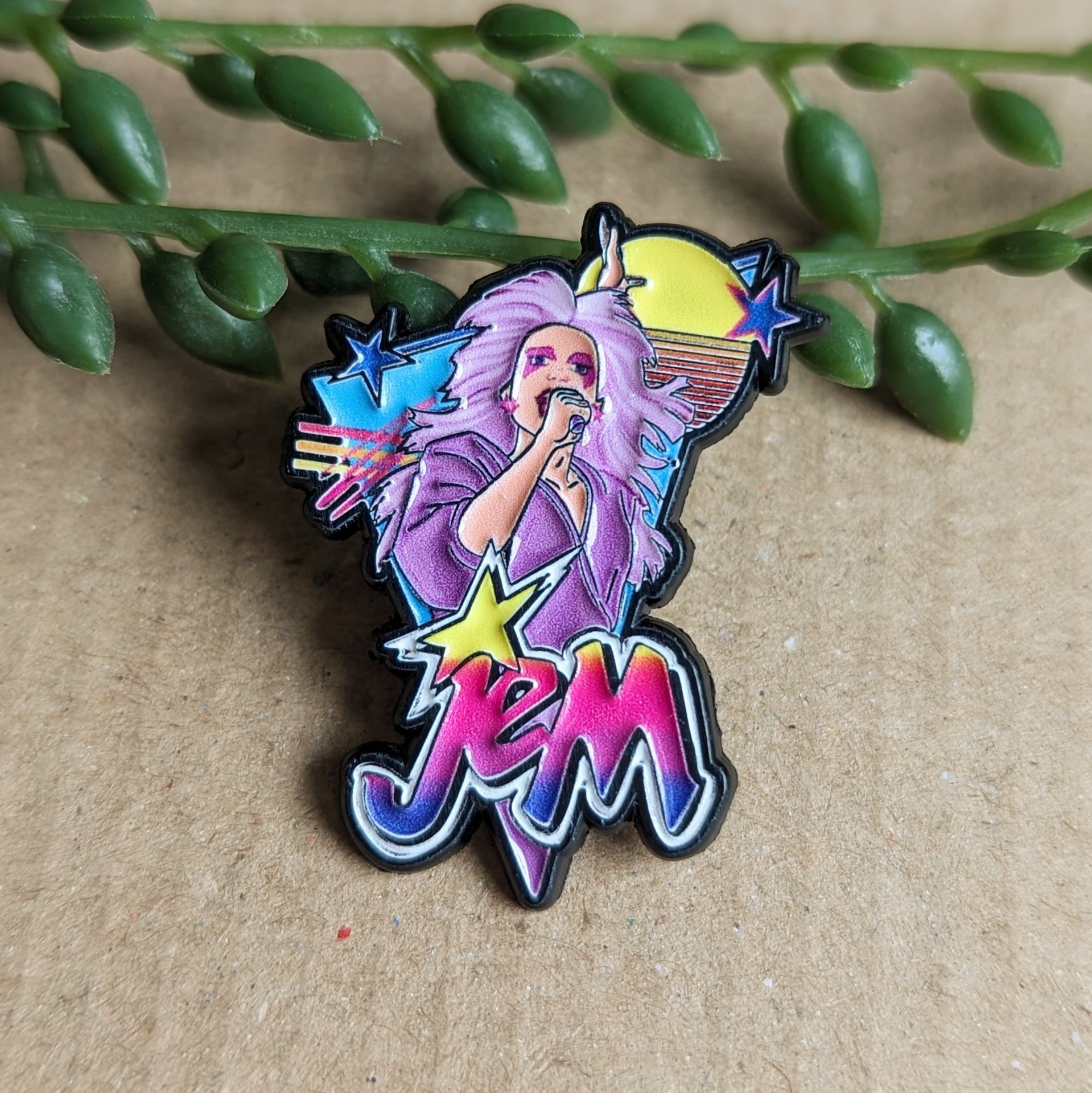 Jem and the Holograms Enamel Pin Badge