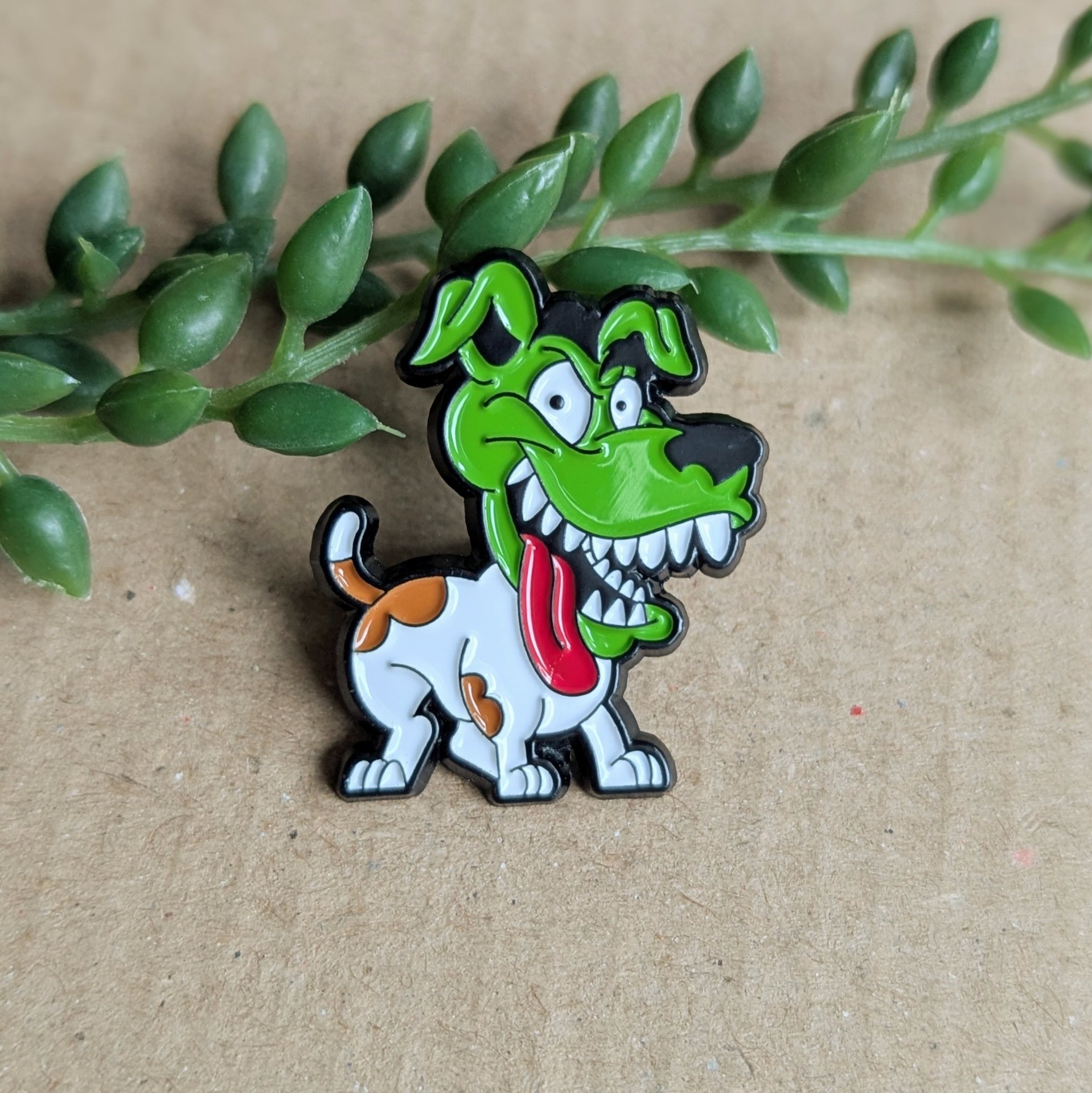 The Mask Dog Enamel Pin Badge