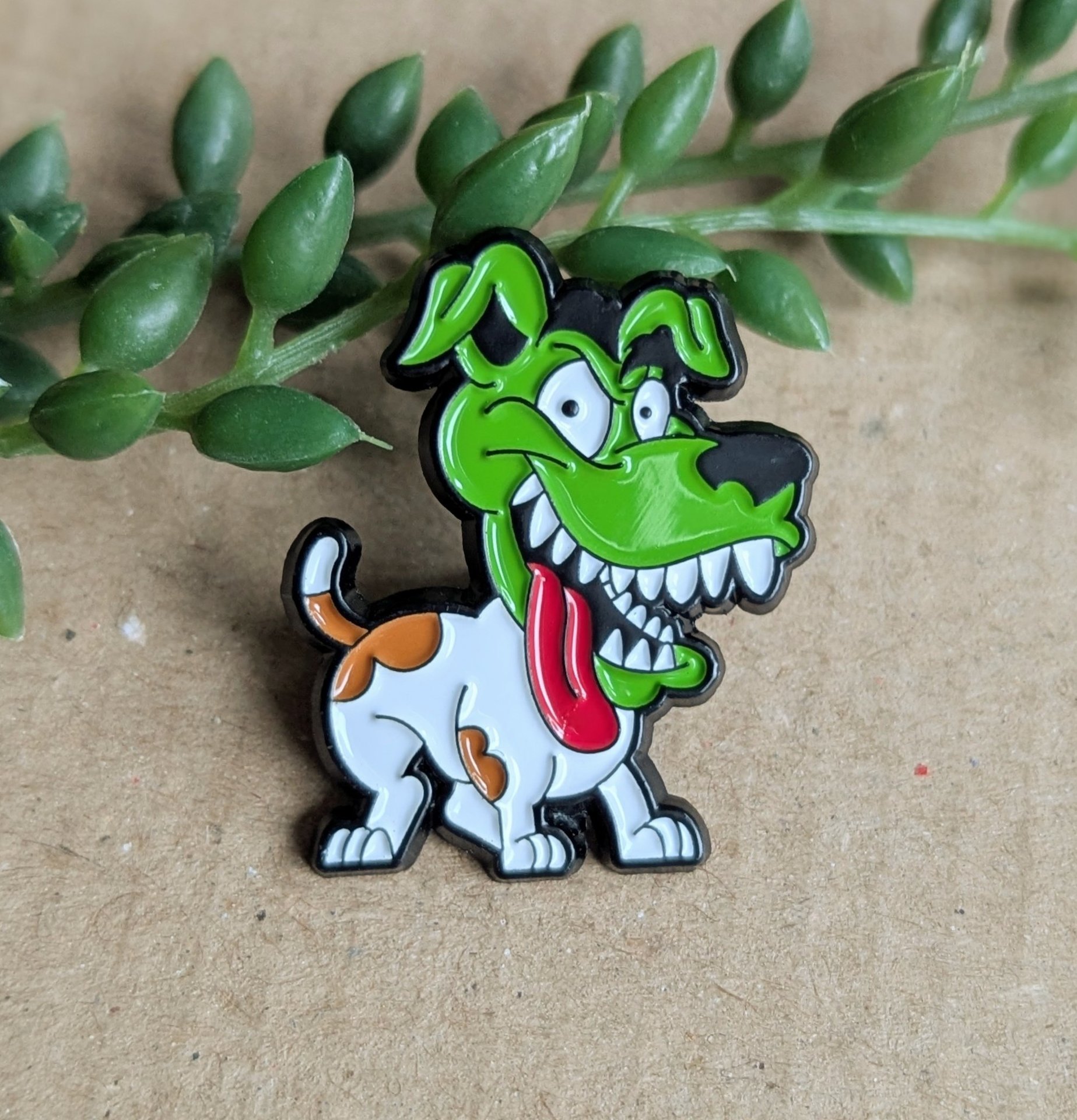 The Mask Dog Enamel Pin Badge