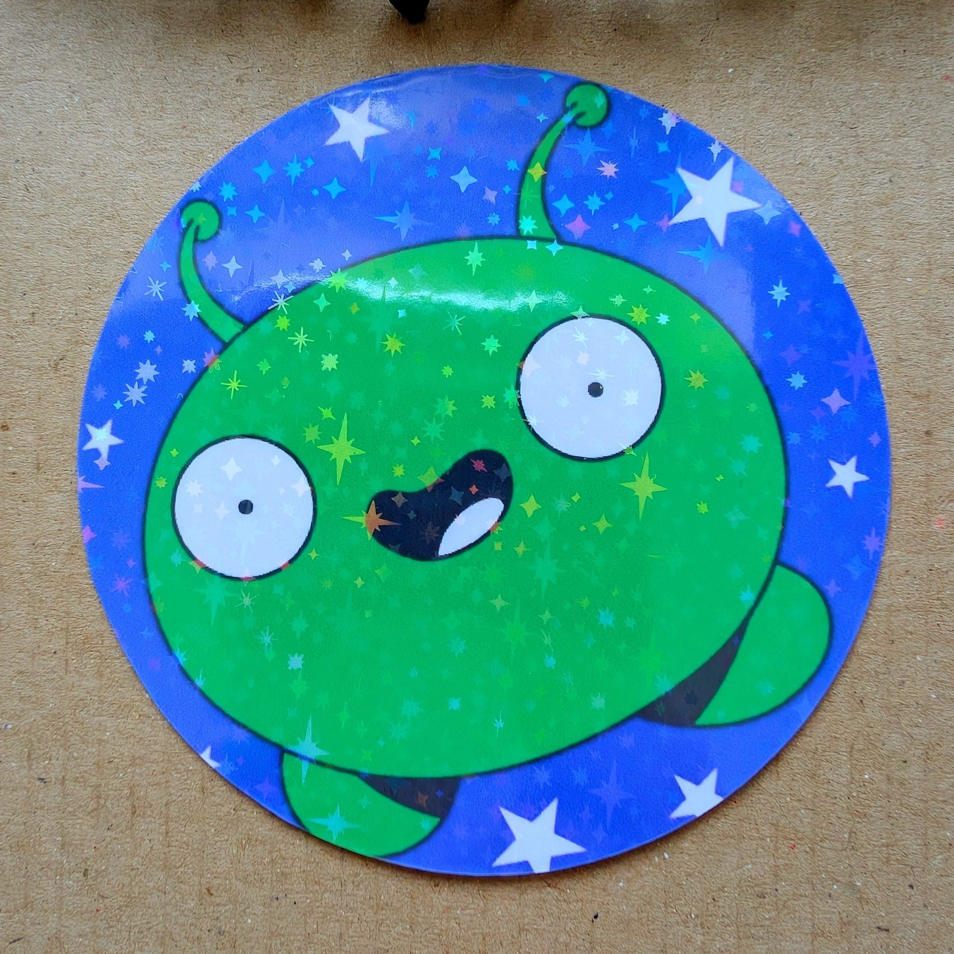 Mooncake Holographic Vinyl Sticker