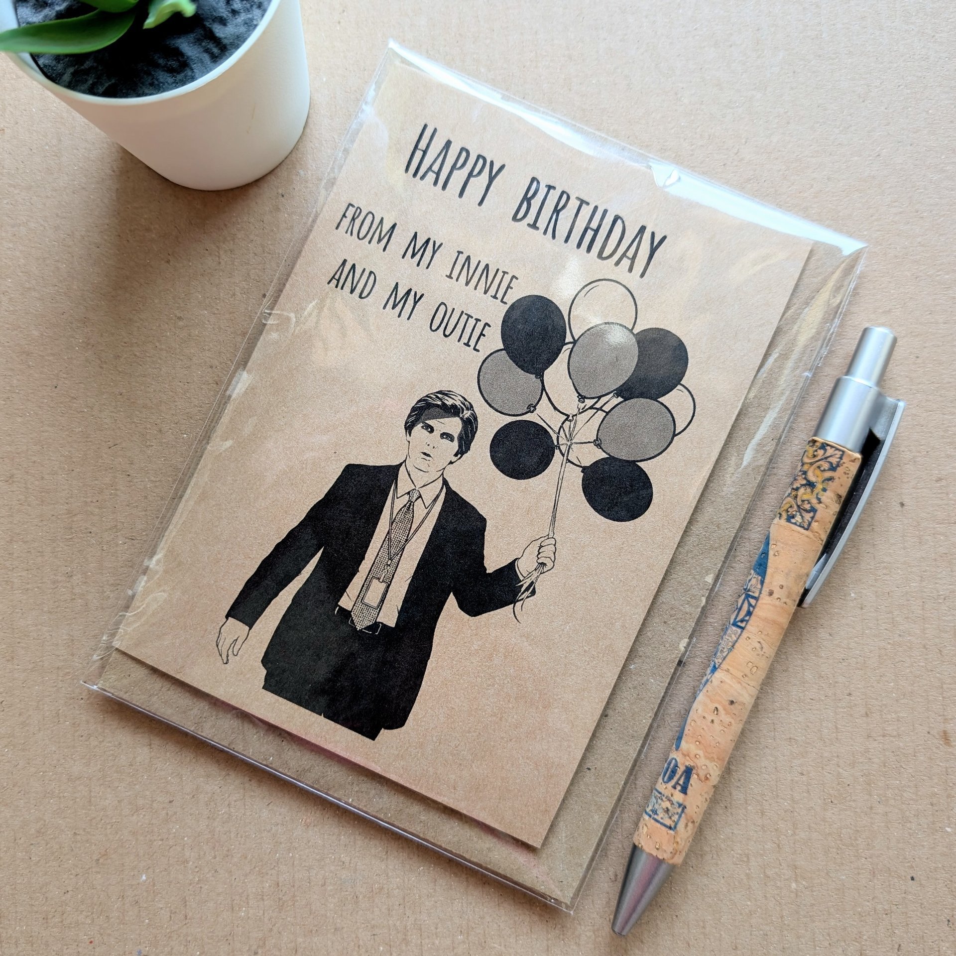Funny Severance Birthday Card