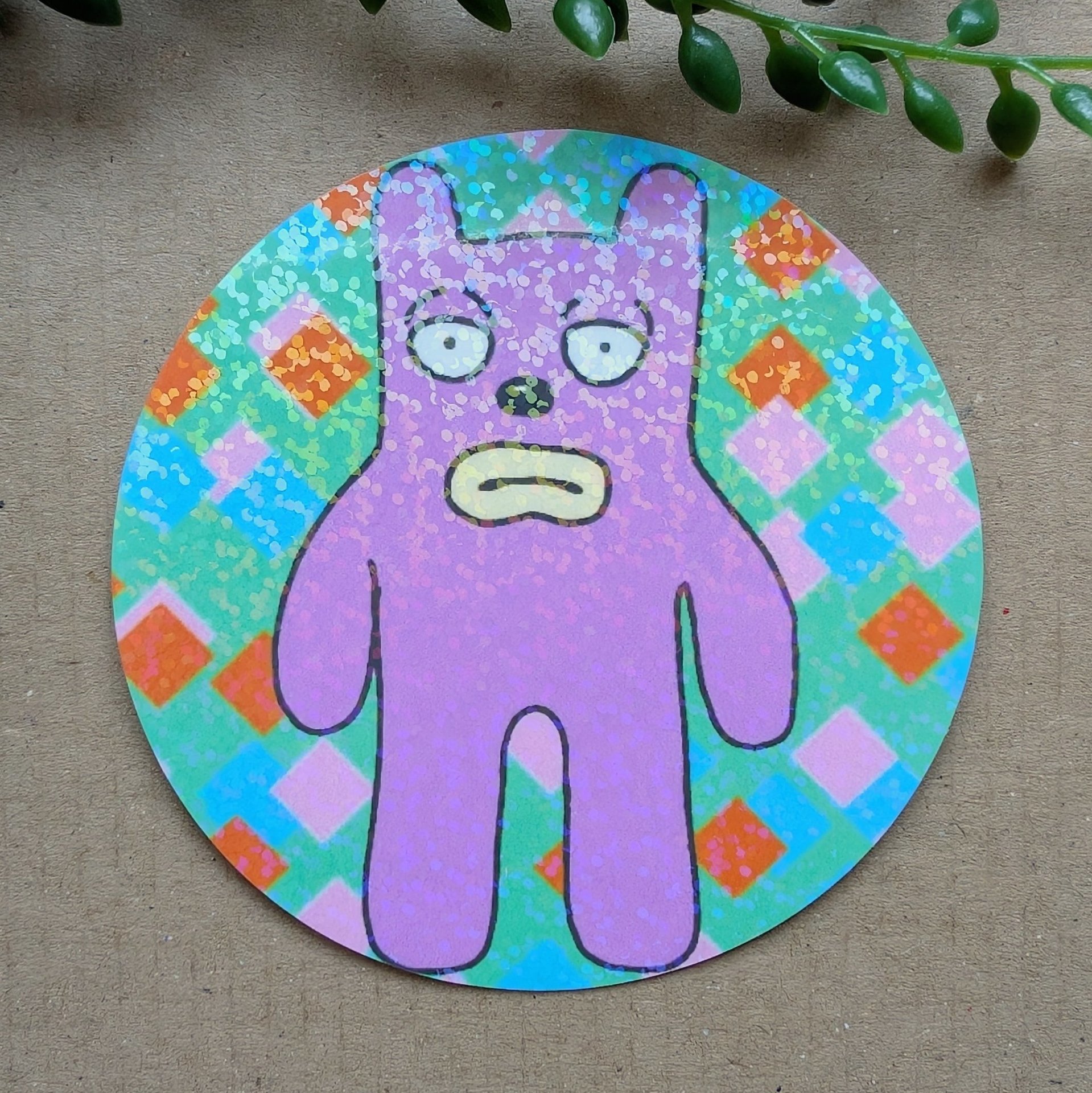 Rex the Runt Sticker - Holographic Vinyl Sticker
