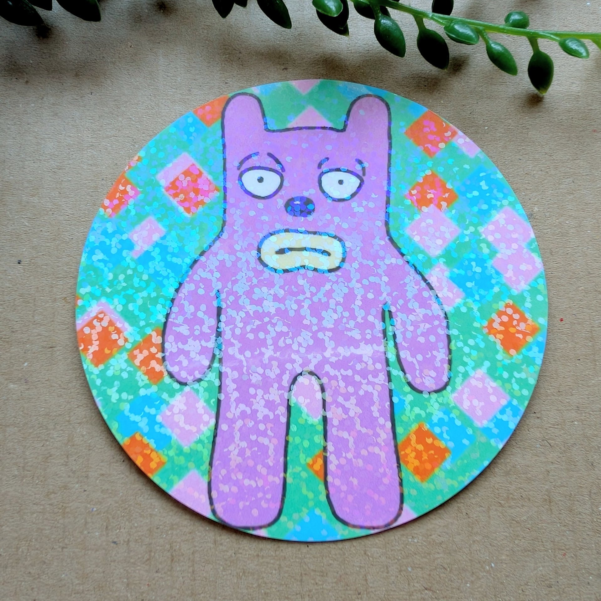 Rex the Runt Sticker - Holographic Vinyl Sticker
