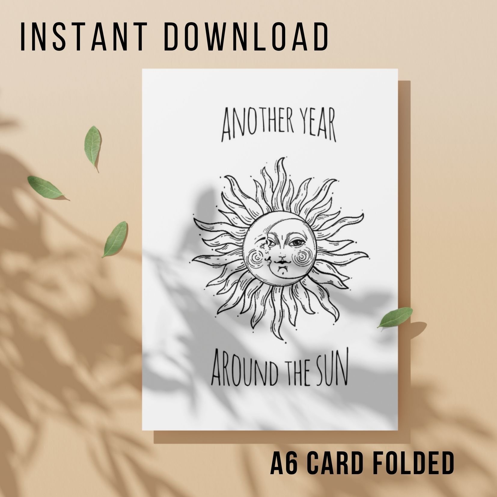 Tattooist Birthday Card - Printable Instant Download