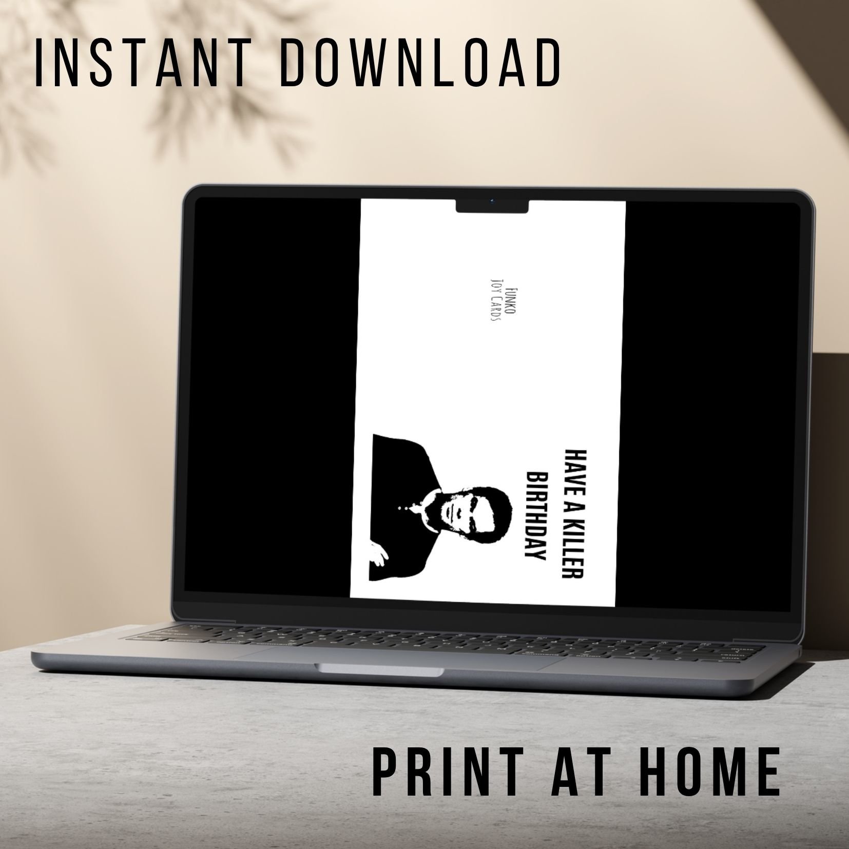 Funny Dexter Birthday Card - Printable Instant Download