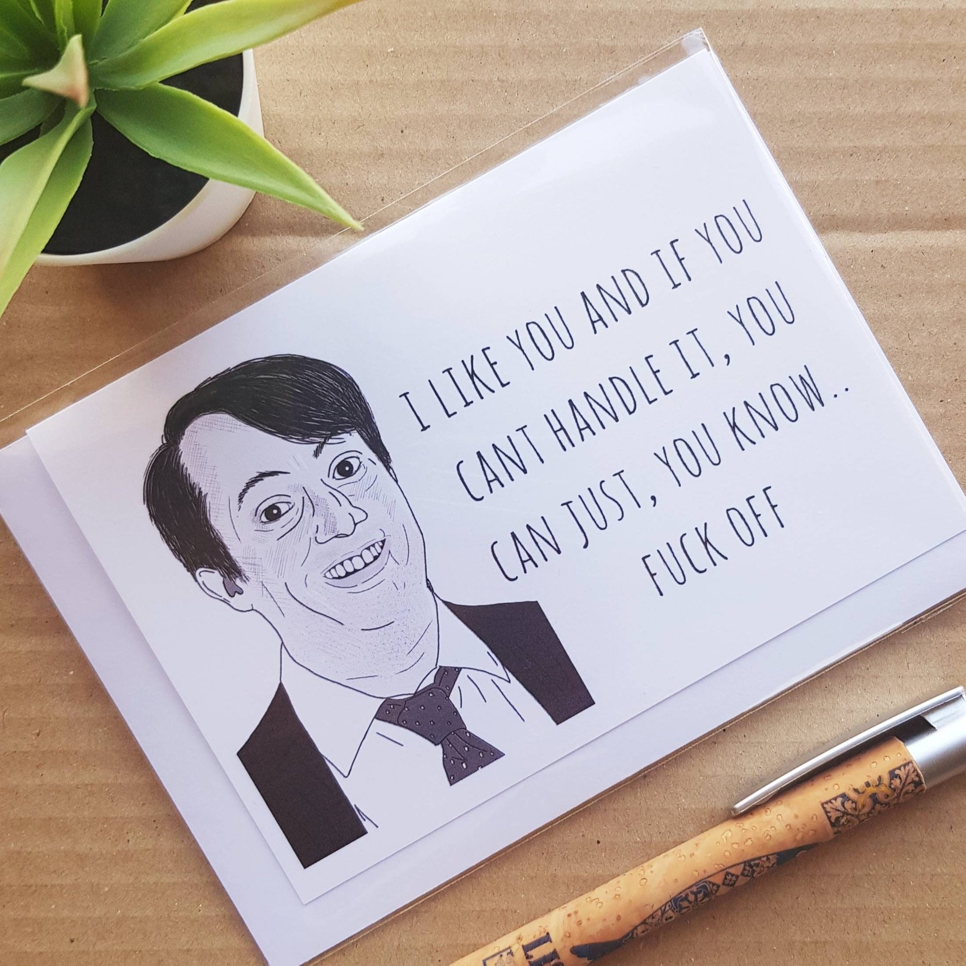 Funny Rude Peep Show Valentines Card
