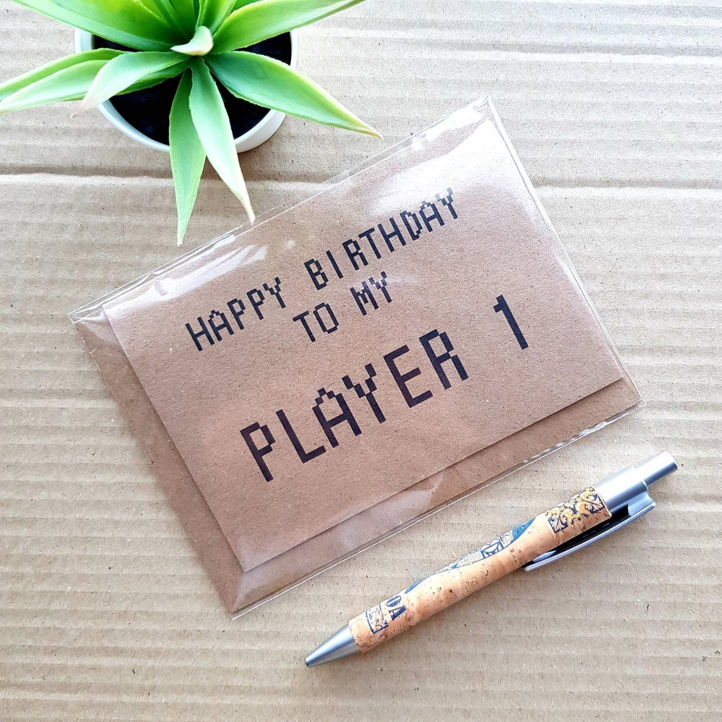 Funny Gamer Birthday Card - To my Player 1