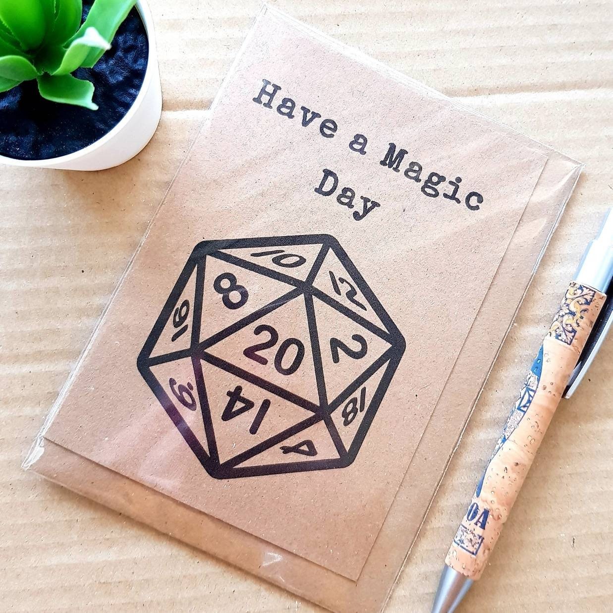 Funny Magic the Gathering Birthday Card - Have a magic Day D20