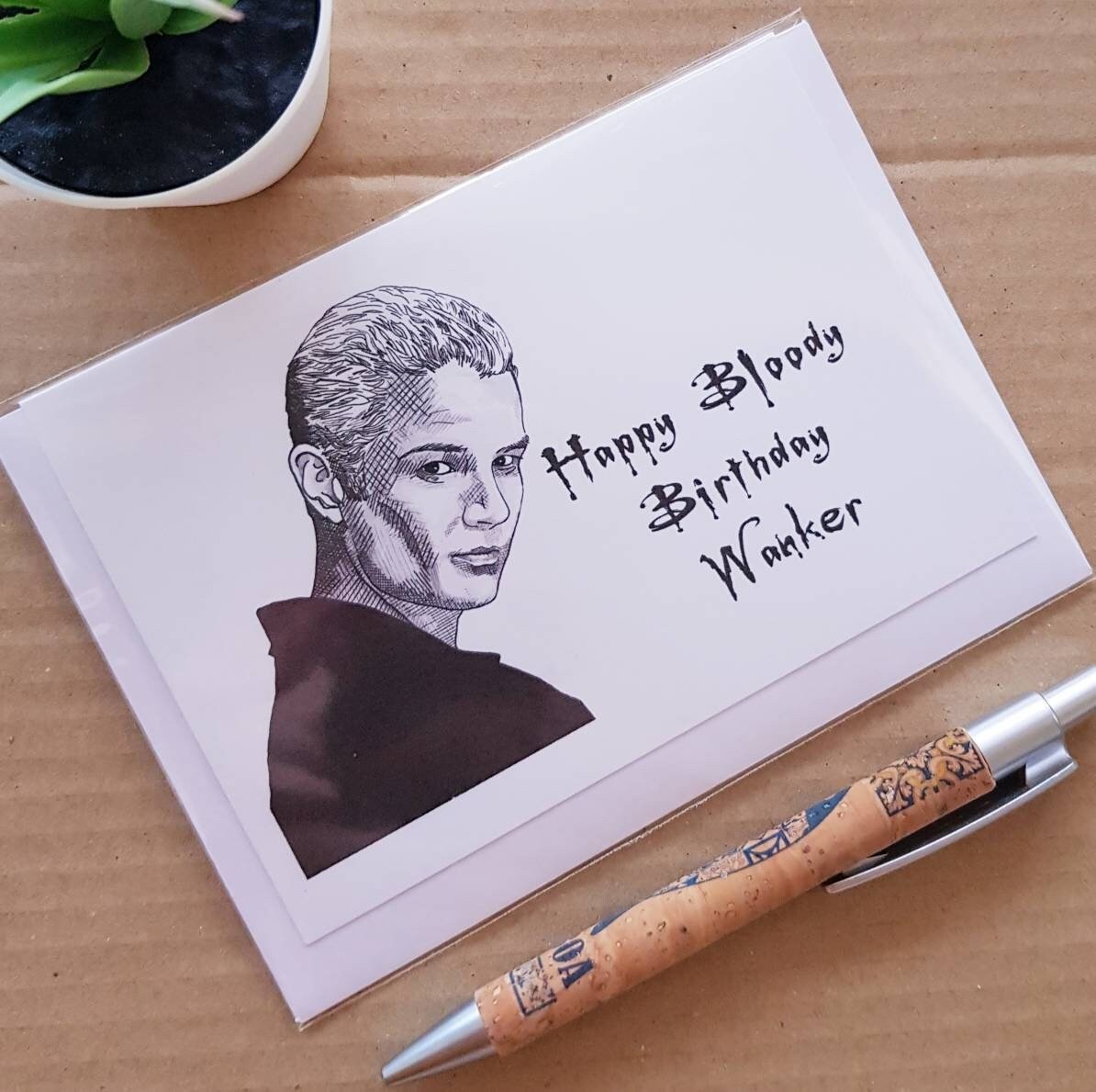 Spike Buffy Birthday Card - Buffy The Vampire Slayer Birthday Card