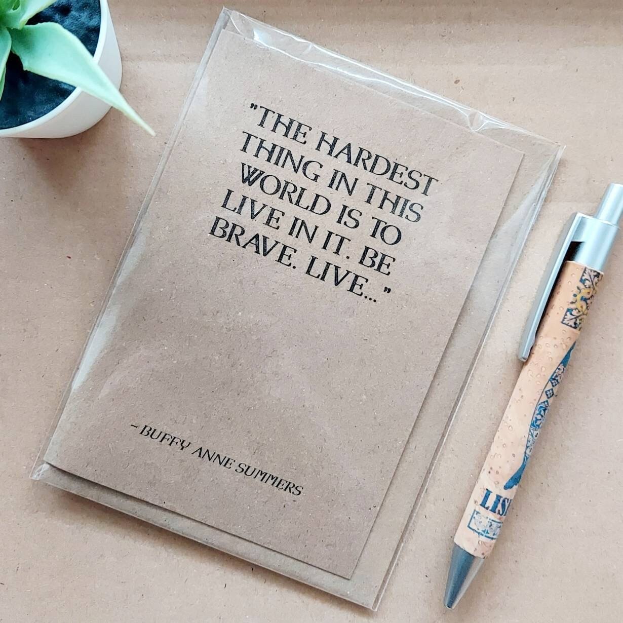 Buffy Birthday Card - Buffy Quote Card Blank