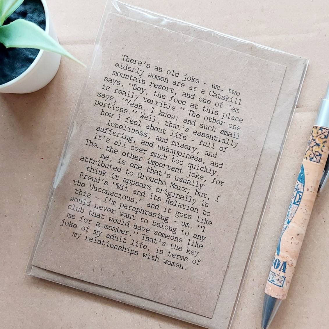 Annie Hall Birthday Card - Woody Allen