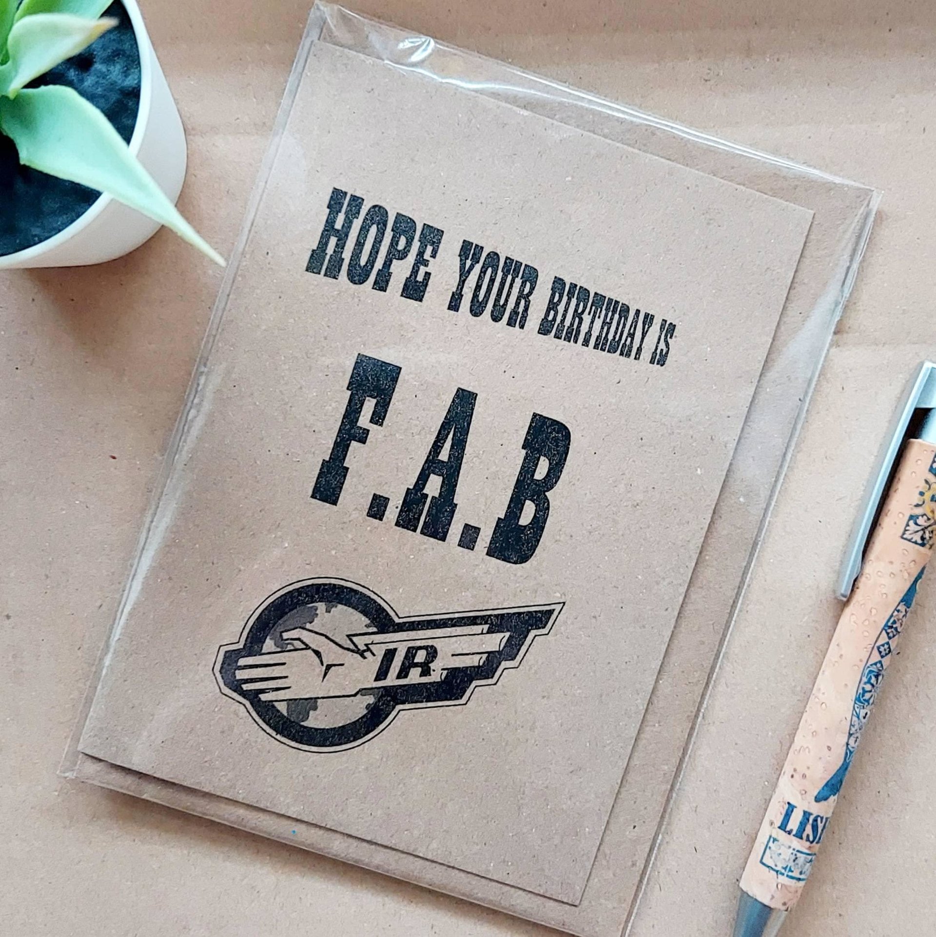 Thunderbirds Birthday Card -  hope your birthday is FAB