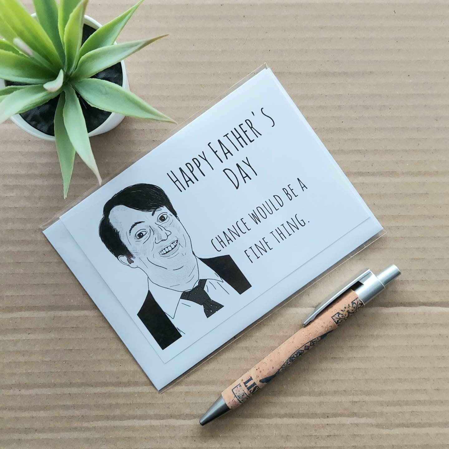 Funny Peep Show Fathers Day Card - Mark Corrigan Chance would be a fine thing quote