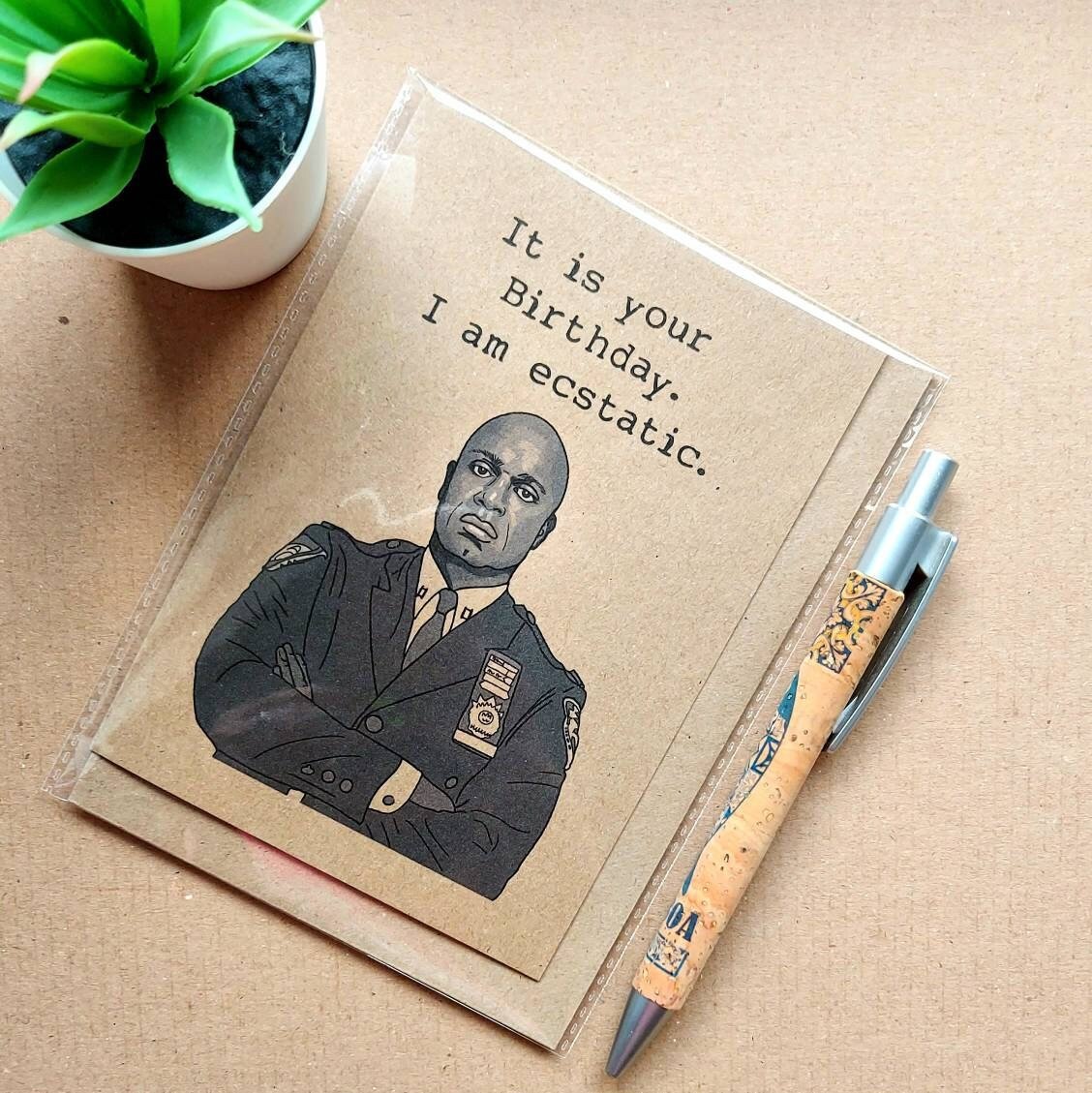Funny Brooklyn 99 Birthday Card - Captain Holt