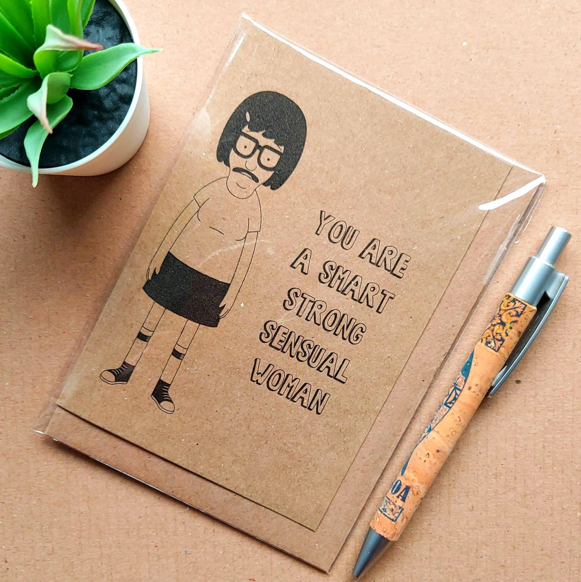 Funny Bobs Burgers Birthday Card - Tina Belcher quote