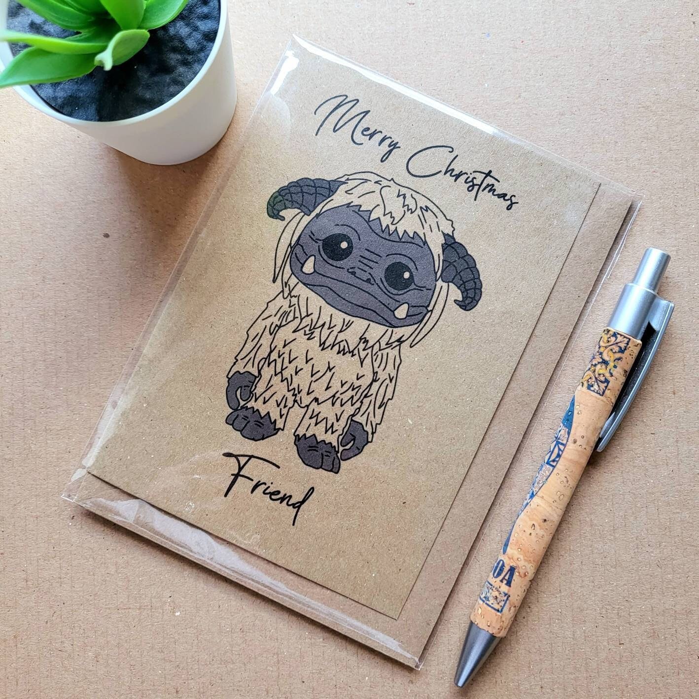 Funny Labyrinth Christmas Card - Ludo Friend