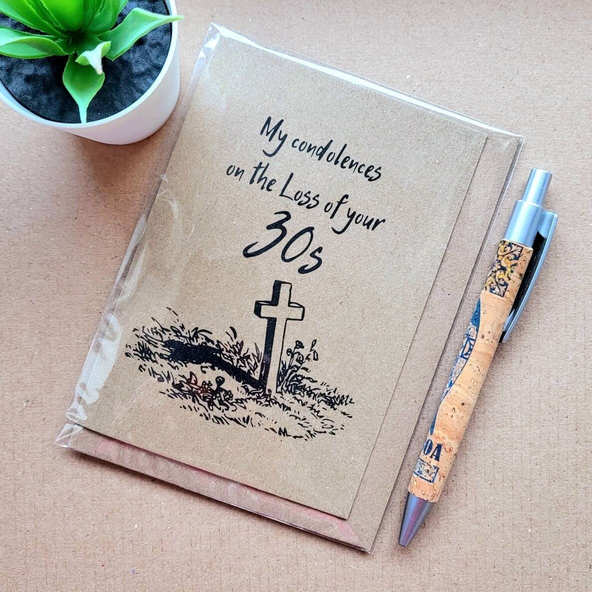 Funny 40th Birthday Card - Funeral for your 30s