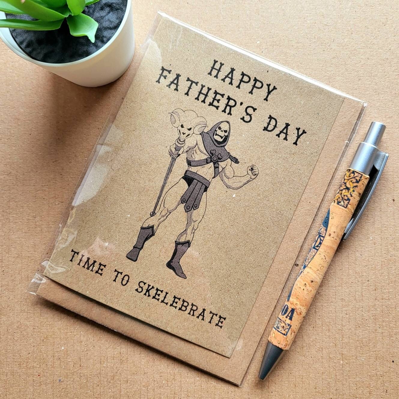 Funny Skeletor Fathers Day Card - he man fathers day card