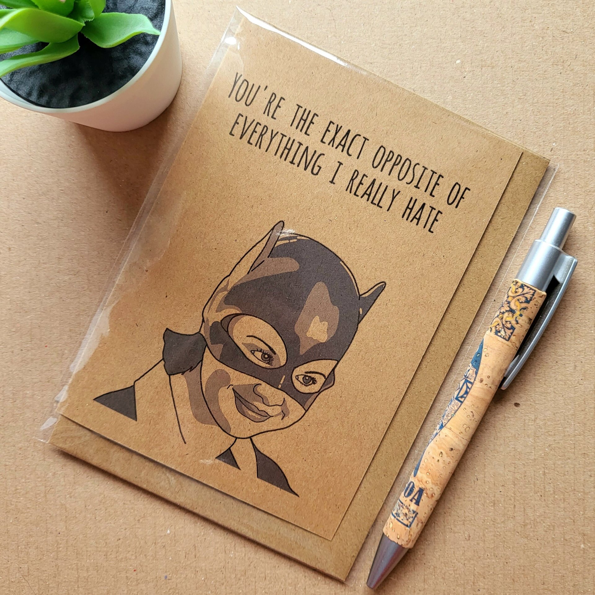 Funny Ghost World Valentines Card