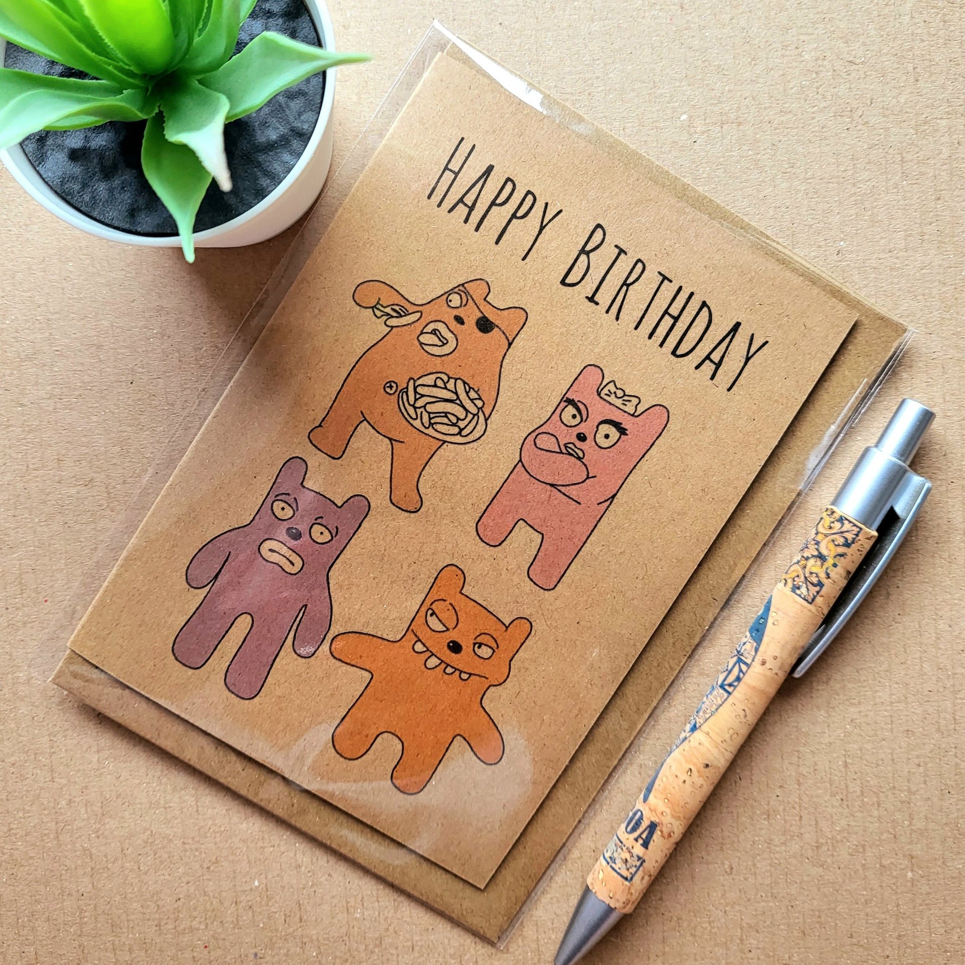 Rex the Runt 1990s Birthday Card
