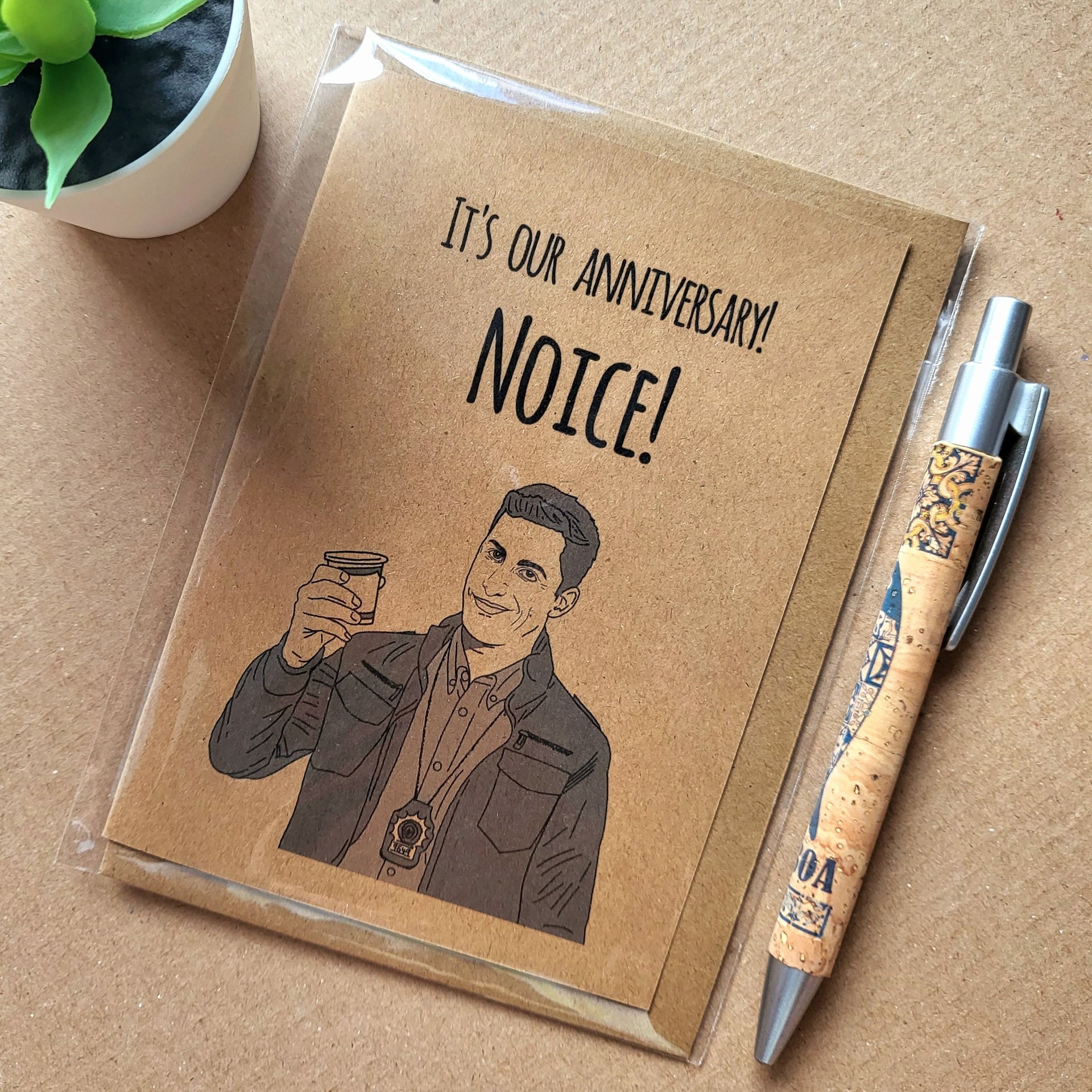 Funny Brooklyn 99 Anniversary card - Jake Peralta