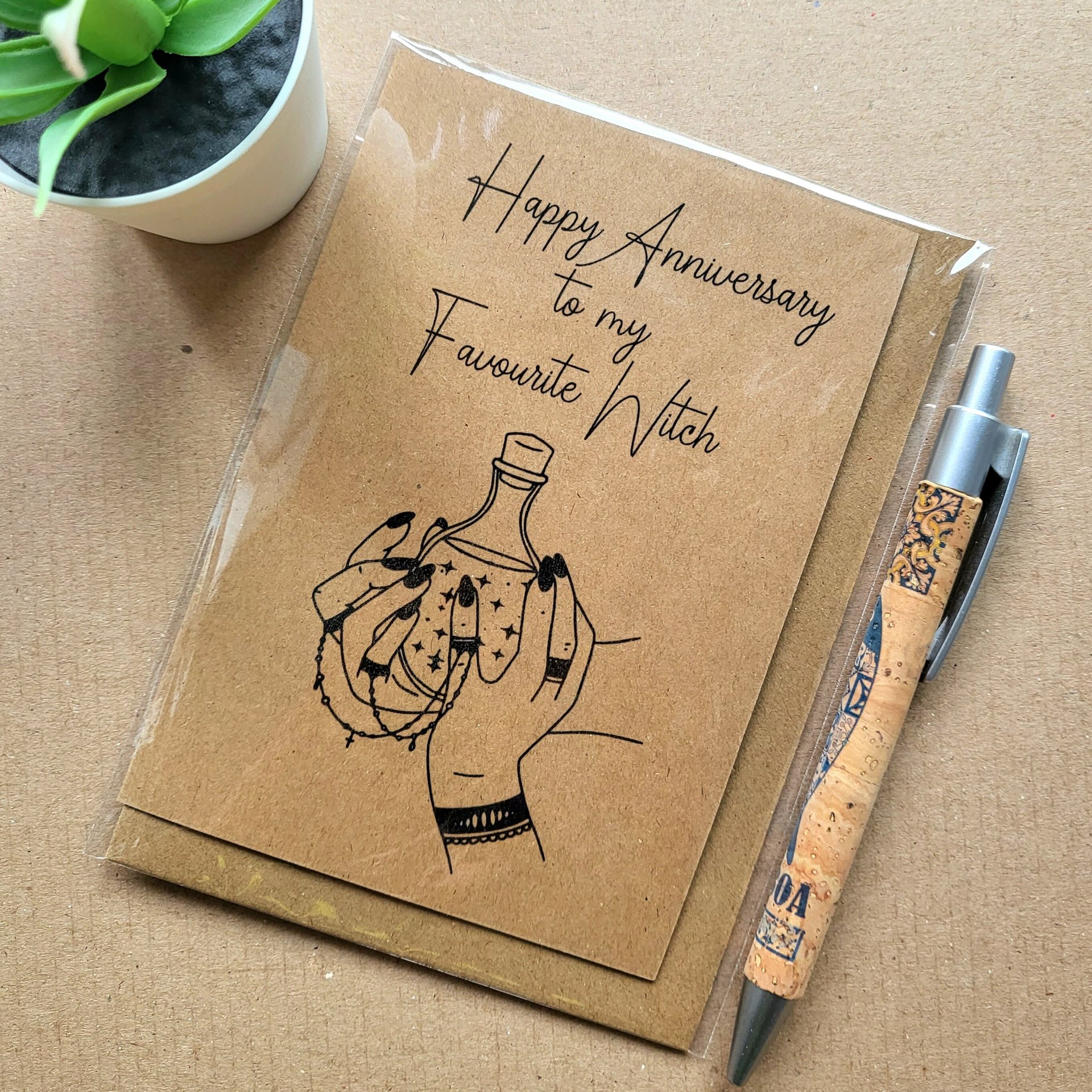 Favourite Witch Anniversary Card