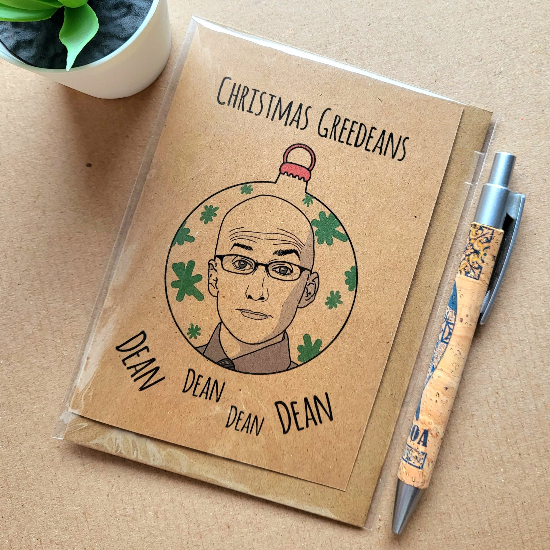 Funny Community christmas card - dean dean dean