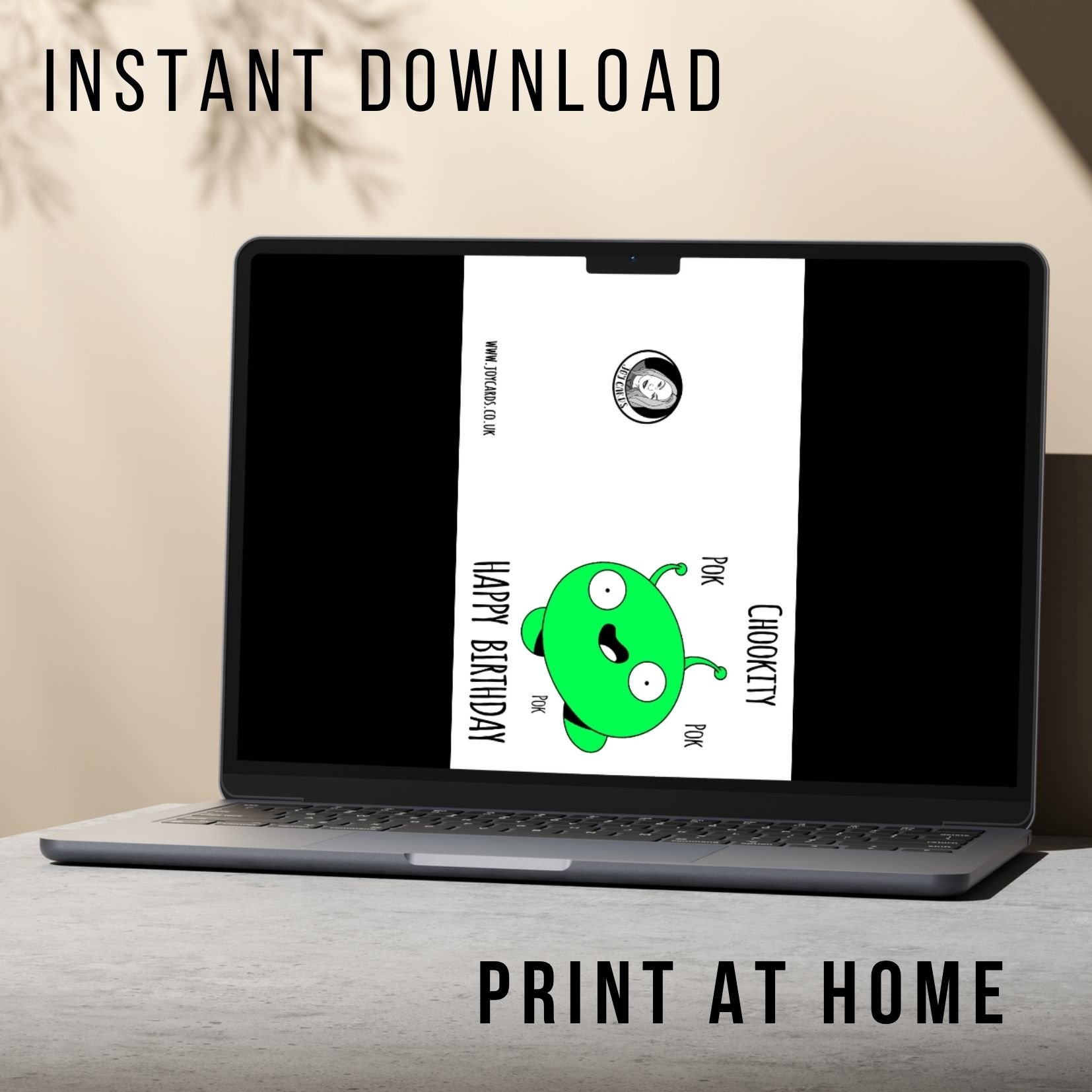 Final Space Mooncake Card - Printable Instant Download