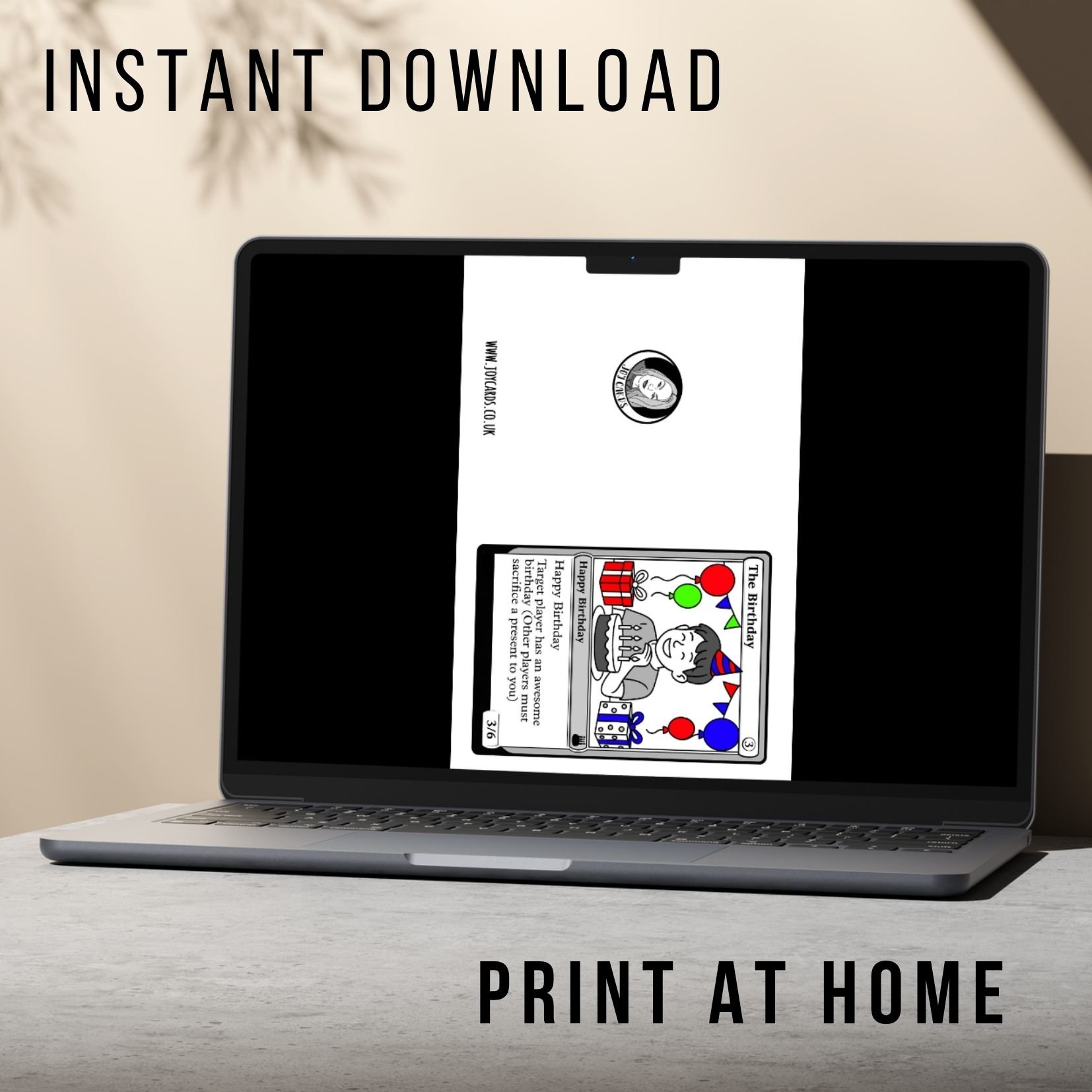 Magic the Gathering Birthday Card - Printable Instant Download