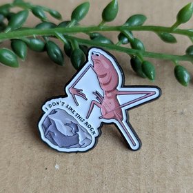Marcus the Worm Enamel Pin Badge