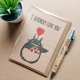 Totoro Valentines Card