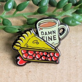Twin Peaks Enamel Pin Badge - Damn Fine