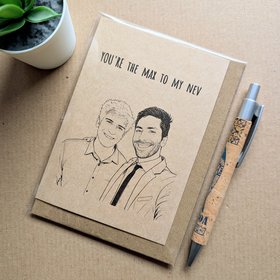 Funny Catfish Birthday Card - Max to my Nev