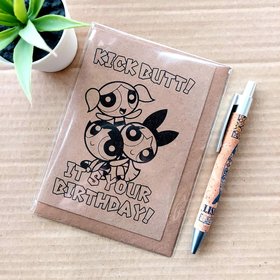 Powerpuff Girls Birthday Card - Kick butt it's your birthday!