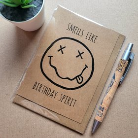 Funny Nirvana Birthday Card - Birthday Spirit