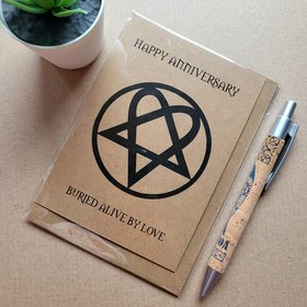 HIM Heartagram Anniversary Card