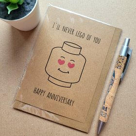 Funny Lego Anniversary card