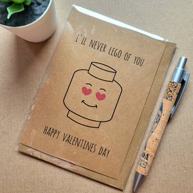 Funny Lego Valentines card