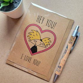 Funny Hey Arnold Valentines card