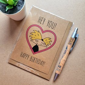 Funny Hey Arnold Birthday card