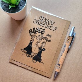Funny 1990s Babes with Attitude Birthday Card