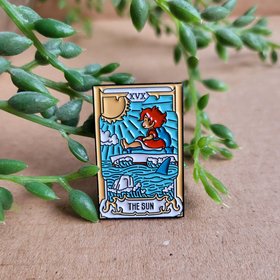 Ponyo Pin badge - Sun Tarot card