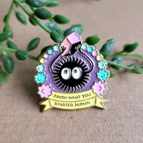 Totoro Enamel Pin badge - Soot Sprite