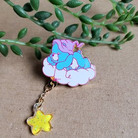 Retro Care Bear Enamel Pin Badge