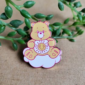 Retro Care Bear Enamel Pin Badge